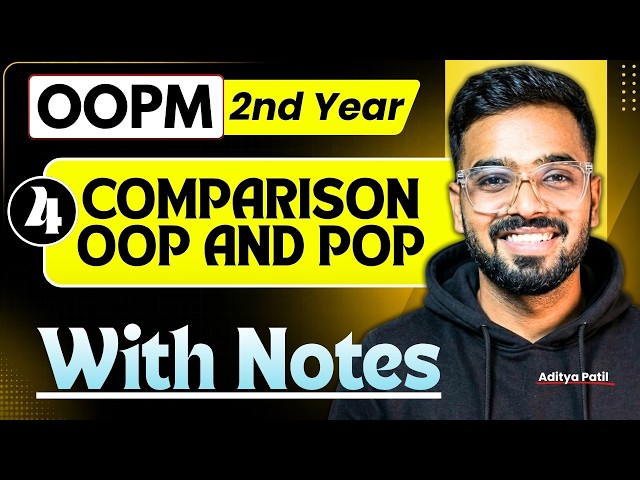 Comparison OOP and POP | OOPM RGPV B-Tech 3rd sem 2nd Year