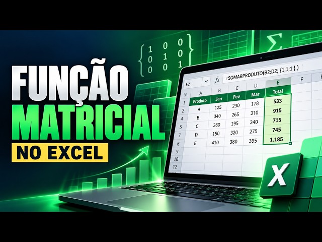 Função Matricial no Excel | Aprenda na Prática