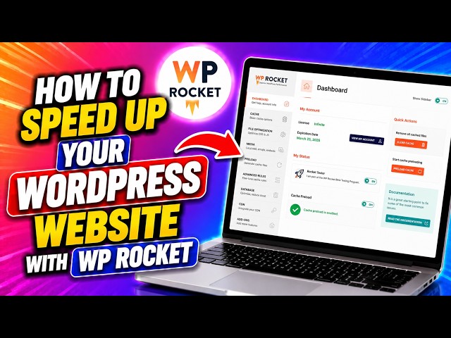 How to Speed Up Your WordPress Website with WP Rocket || #1 WordPress Caching Plugin