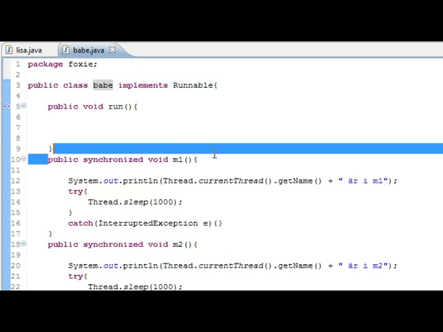 Java Svenska   97   Synchronized The Movie DEL 1