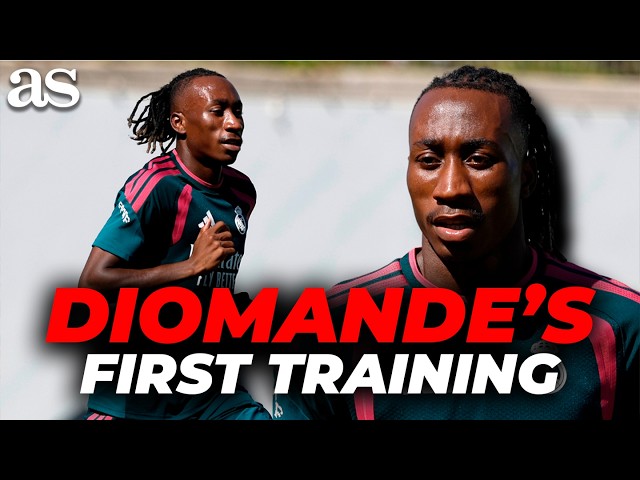 YAN DIOMANDE’s FIRST TRAINING as a REAL MADRID PLAYER
