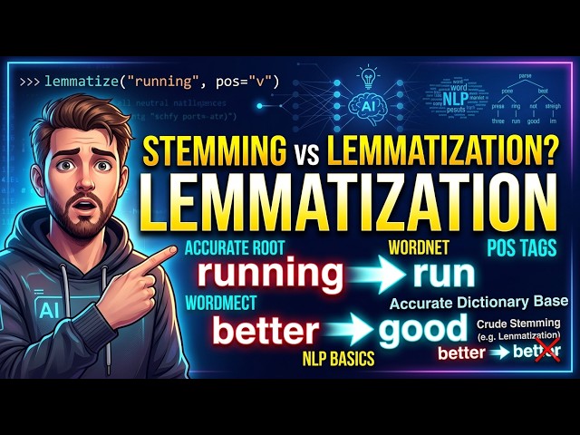Lemmatization in NLP Explained | Stemming vs Lemmatization
