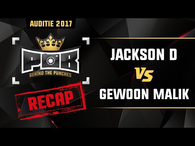 Precap: Jackson D vs Gewoon Malik - Punchoutbattles Audities 2017