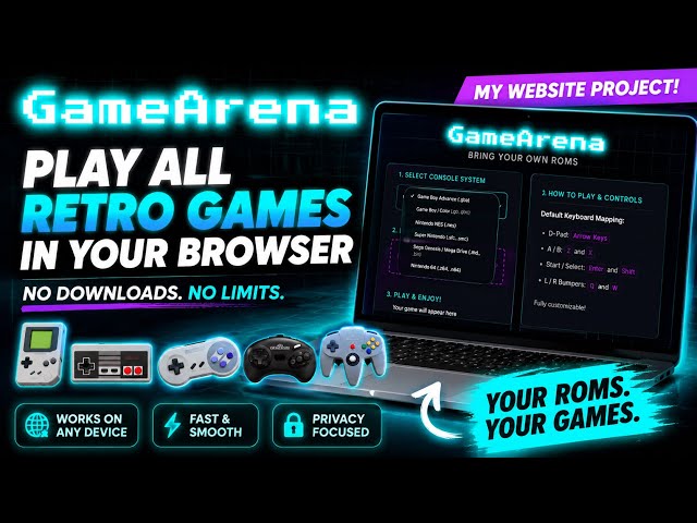 🎮 Play GBA, NES, SNES & N64 Games Instantly — My Website Project