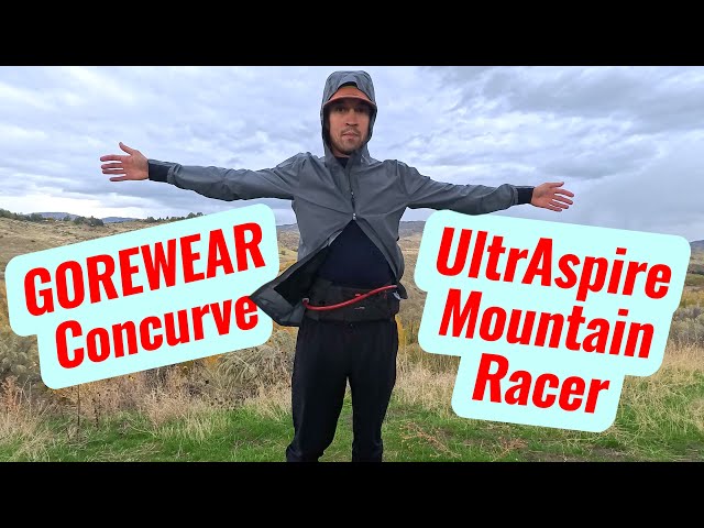 UltrAspire Mountain Racer & GOREWEAR Concurve Review // Wet Weather Run Kit
