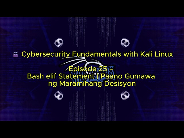 What is elif statement in kali linux command