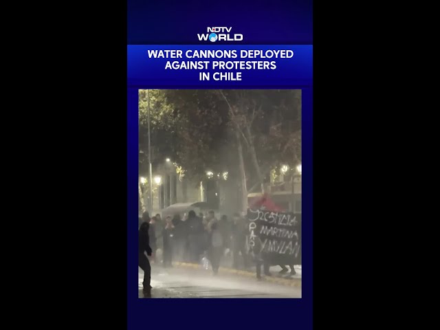 Chile News | Police Use Water Cannons On Anti-Government Protesters In Santiago
