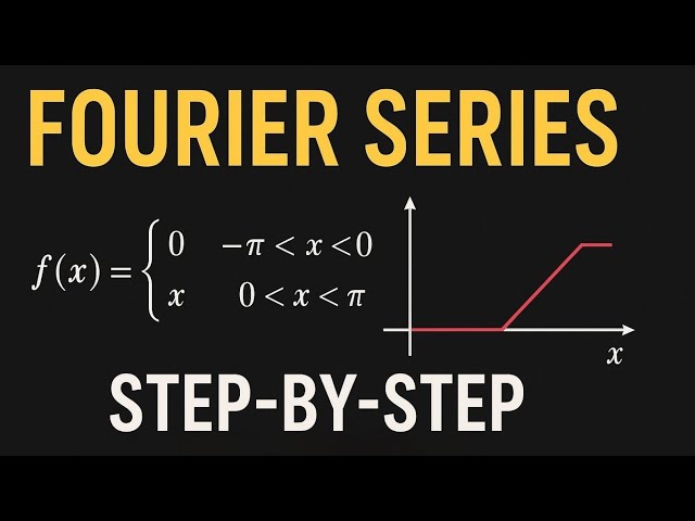 Fourier Series Example | Piecewise Function Expansion (Step-by-Step with Graph)