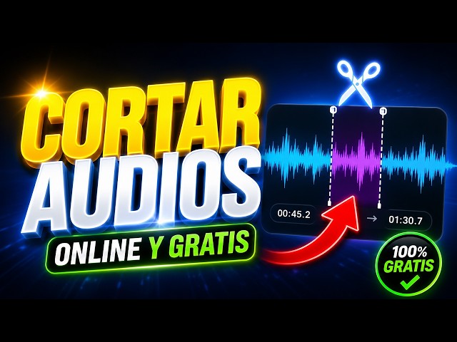 COMO CORTAR O RECORTAR UN AUDIO ONLINE 🎶✂ Gratis y Sin Programas 🎧 Bien Explicado