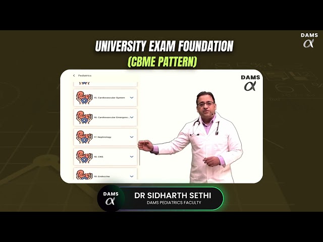 DAMS University Exam Foundation Lectures are LIVE !