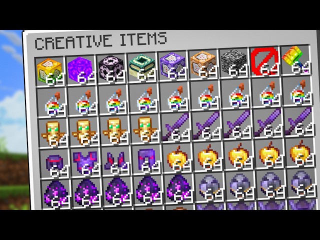 How I COLLECTED Every CREATIVE ITEM in this Minecraft Server...