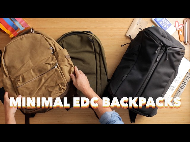 17 Favorite MINIMAL EDC Backpacks
