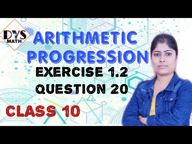 Class 10 Arithmetic Progression Exercise 1.2 Question 20