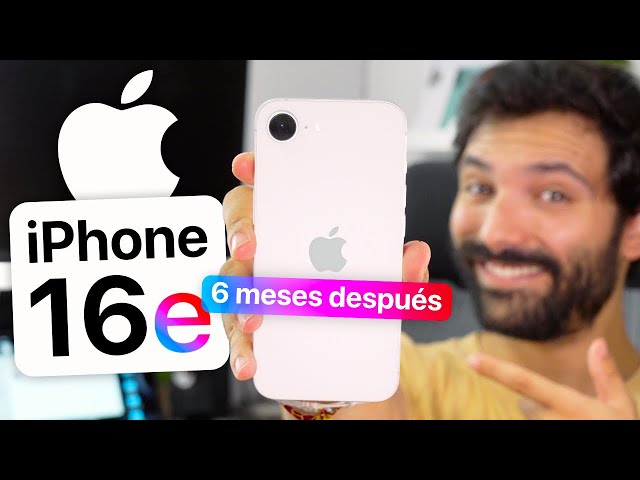 iPhone 16e Review 6 MESES después 🖤 ¡Se equivocaban!