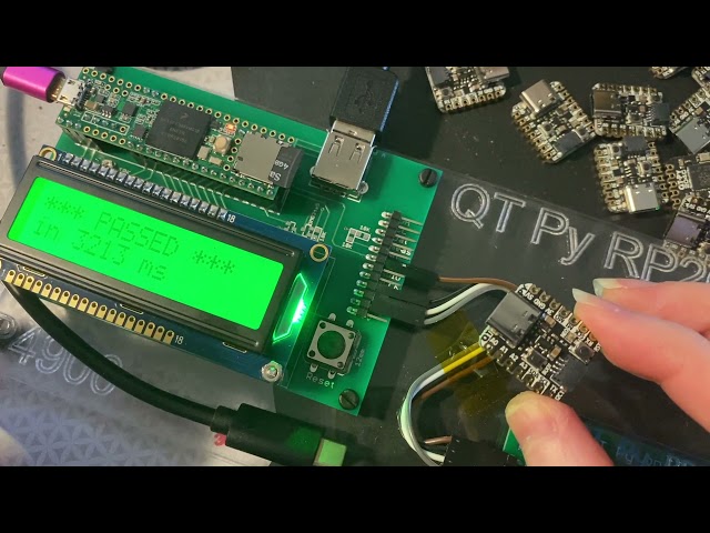 Testing QT Py RP2040's with a Teensy