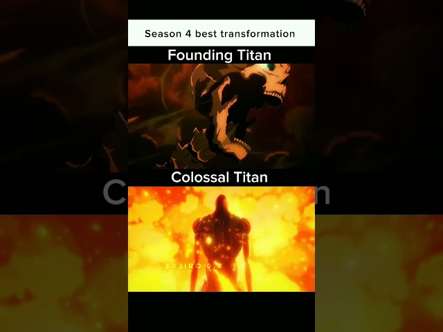 Attack On Titan season 4 best Titan transformation 💀🔥| Attack On Titan Edit #shorts #aot