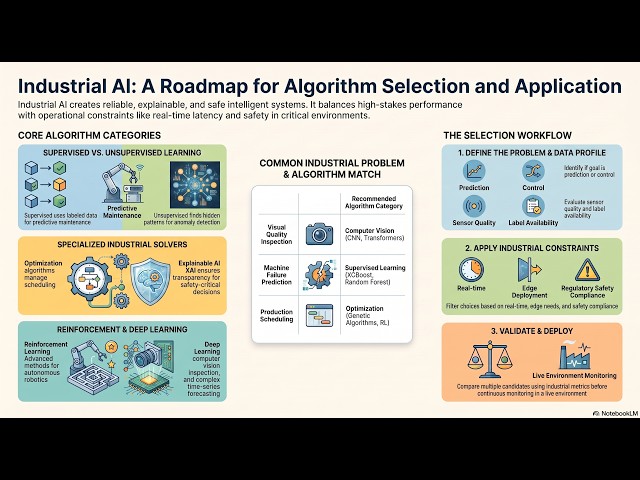 8. Industrial AI Algorithms | Categories, Algorithm Selection & Real-World Industrial Applications