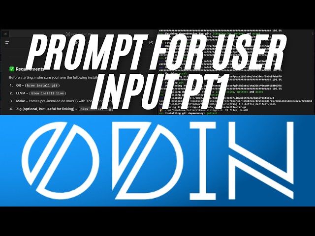 Why user input in Odin is surprisingly complicated