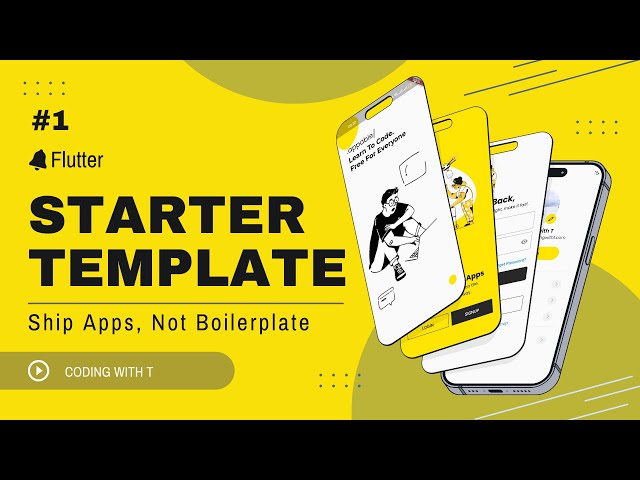No # 1 Flutter Starter Template & Kit 2025: Pre‑Built UI + Firebase Integration