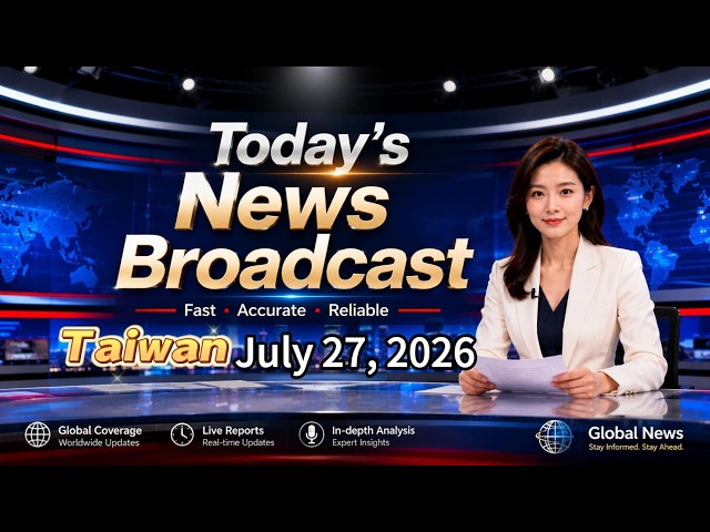 Today's News of Taiwan Broadcast 7/27/2026(今日台灣新聞廣播7月27日)