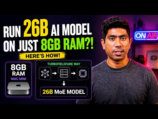 How to Run a 26B AI Model on Just 8GB RAM! 🤯