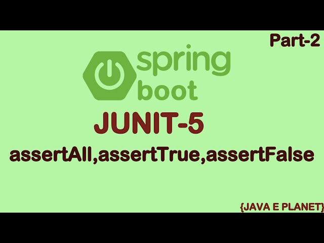 Spring Boot Testing ||Unit Testing With JUNIT-5 Introduction || springboot || Javaeplanet #java