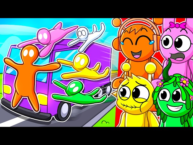 5 Friends on 1 Truck (Gang Beasts)