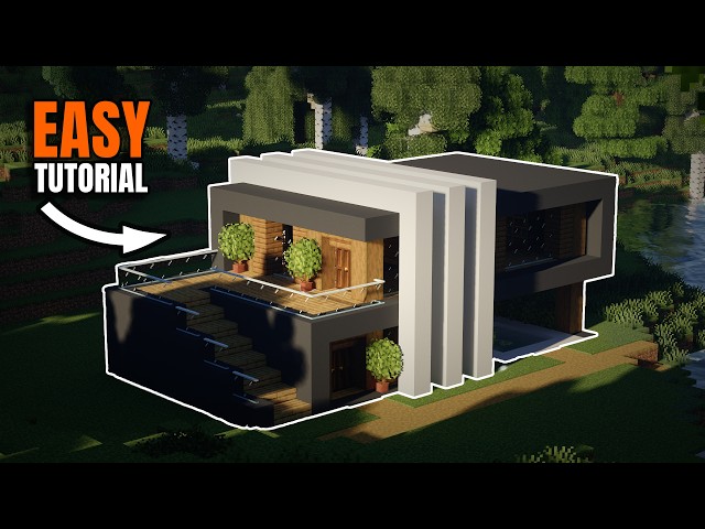 Minecraft Modern House Tutorial – EASY Step-by-Step Build! 🏡