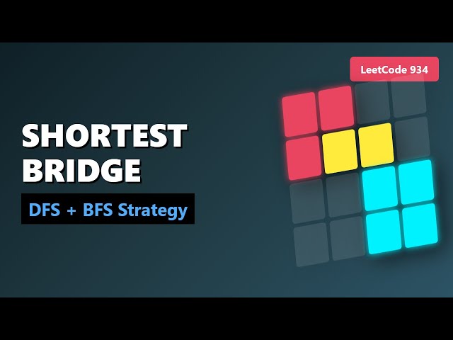 Shortest Bridge Between Islands - LeetCode 934 - Graph Algorithms Explained