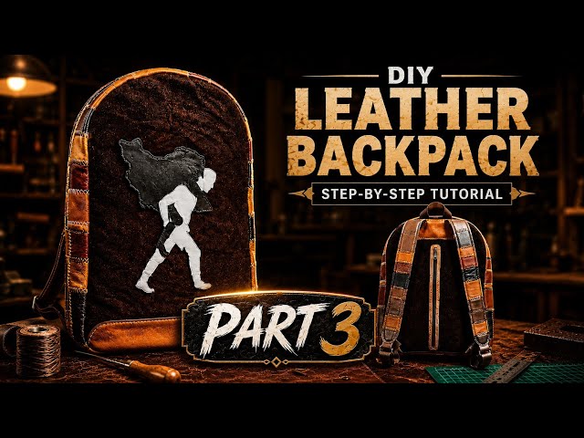I Made This Stunning Leather Backpack by Hand! | Full DIY Tutorial (Part 3) 