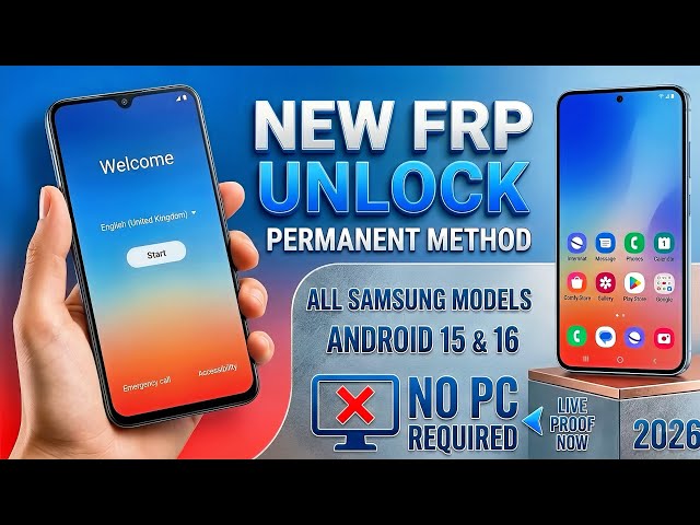 🚀 Samsung FRP Bypass 2026 🔥 Android 15 & Android 16 | July Patch | No PC | Latest Working Method