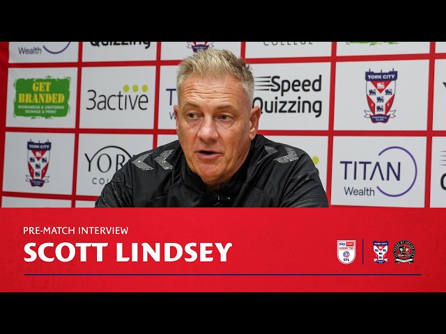 🗣️ Pre-Match Interview | Scott Lindsey | Exeter City (H)