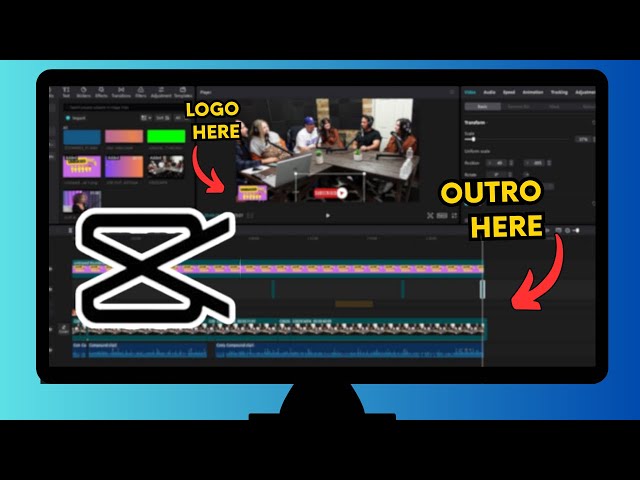 HOW TO EDIT A VIDEO PODCAST -CAPCUT-TUTORIAL (EASY) STEP-BY-STEP  *FREE DOWNLOAD- PDF*
