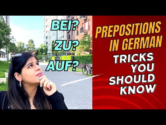 Tricks to understand prepositions in German | Lokale Präpositionen