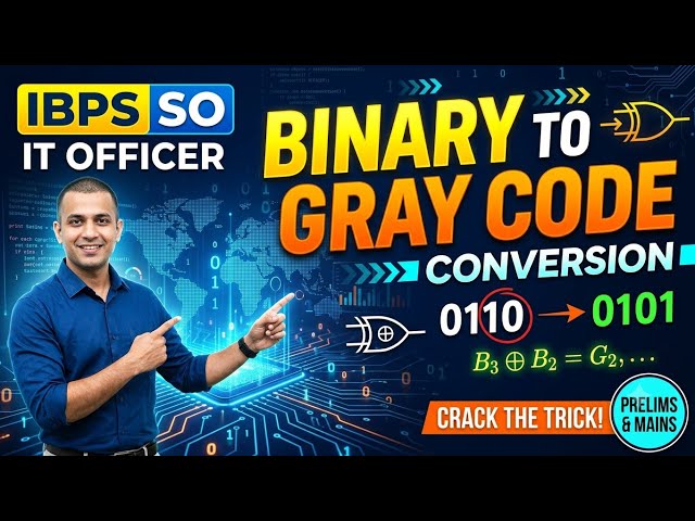 Binary to Gray code conversion topic ibps so 