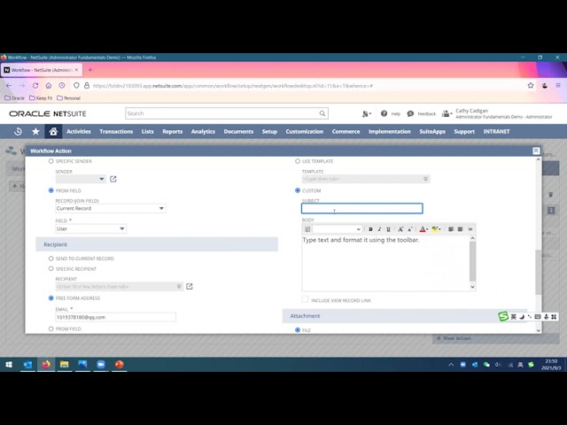 NetSuite 工作流 SuiteFlow WorkFlow 示例 创建供应商工作流