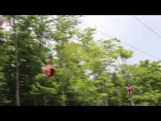 The Sun Mountain Flyer ZipRider at Vermont's Summer Adventure!