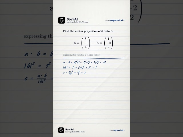 Project vectors without finding theta! Master the direct vector projection hack.