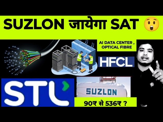 Suzlon share latest news💥 HFCL share 💥 STL Sterlite Technologies news 💥 AI Data Center stocks India