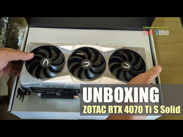 Zotac RTX 4070 Ti Super Solid 16GB Gaming graphics card Unboxing