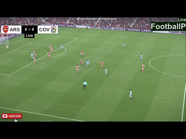 Arsenal vs Coventry City Match | Premier League | eFootball Pes21 Match Simulation