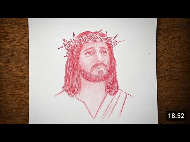 How to Draw Jesus Easily 😱 | Step-by-Step Drawing Tutorial🔥