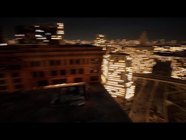 The Matrix Awakens: An Unreal Engine 5 Experience at night.