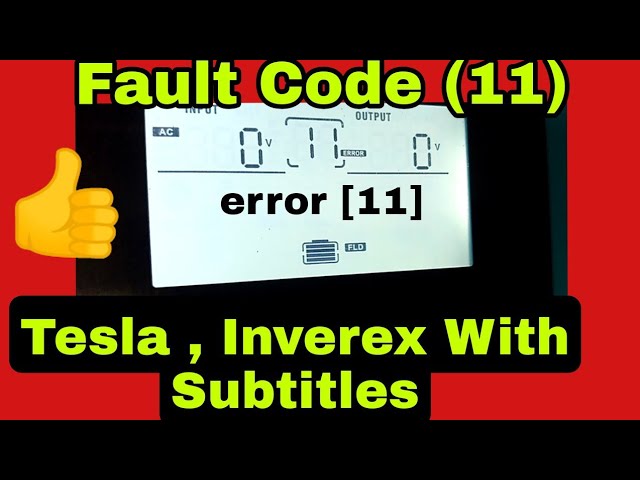 mppt inverter fault code 11 solution | full information about tesla or inverex inverters