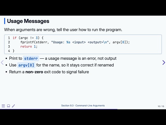 9.3 Command-Line Arguments — Programming Fluency in C