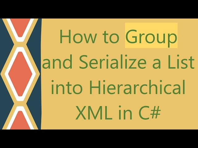 How to Group and Serialize a List into Hierarchical XML in C#