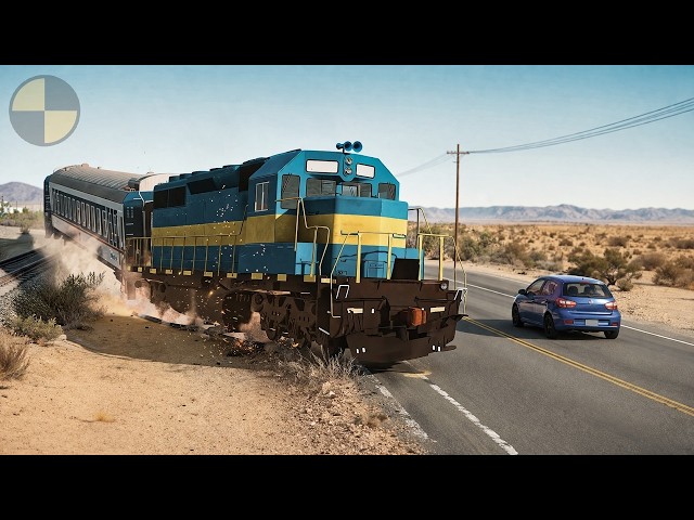 TRAIN TO H33L │ Epic Train Chase and Crash - BeamNG.Drive  | Realistic Train Crashes