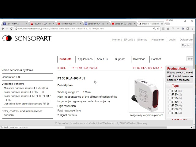 SensoPart US Support Overview