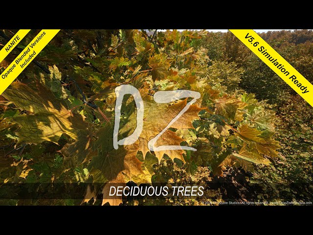 DZ Trees - Deciduous Trees, Fully Modeled Versions