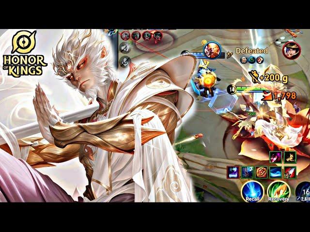 HOK : WUKONG FLAWLESS GAMEPLAY | IN JUNGLE - HONOR OF KINGS